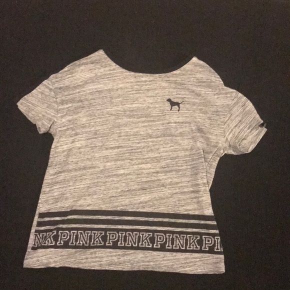 Pink (victorious Secret) Grey T-Shirt - Picture 1 of 3